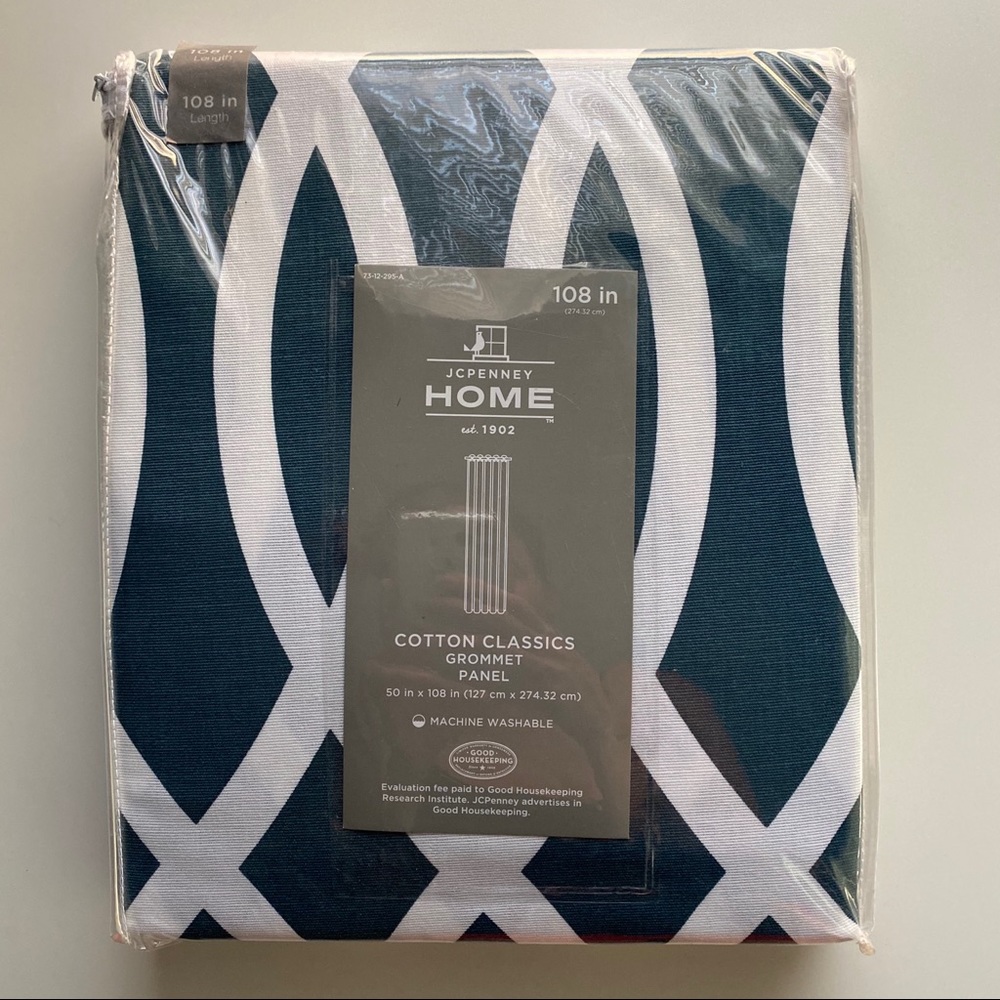 Grommet panel curtain 50 in x 108 in dark teal